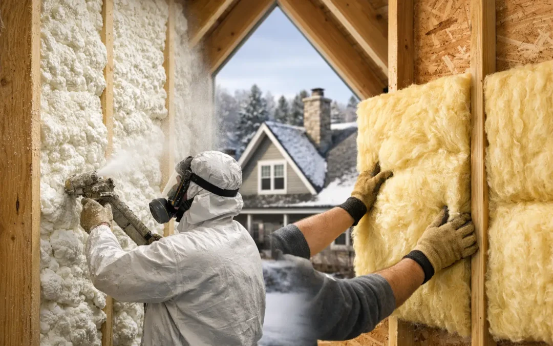 Spray Foam Versus Fiberglass for New England Homes